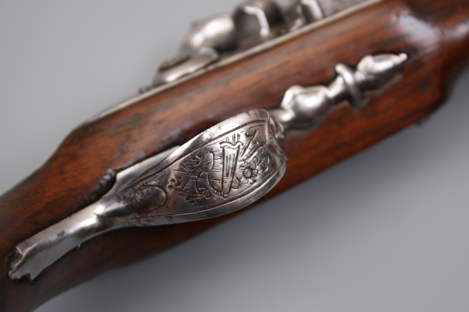 Пистолет кремневый карманный начало 19 века, Франция.
