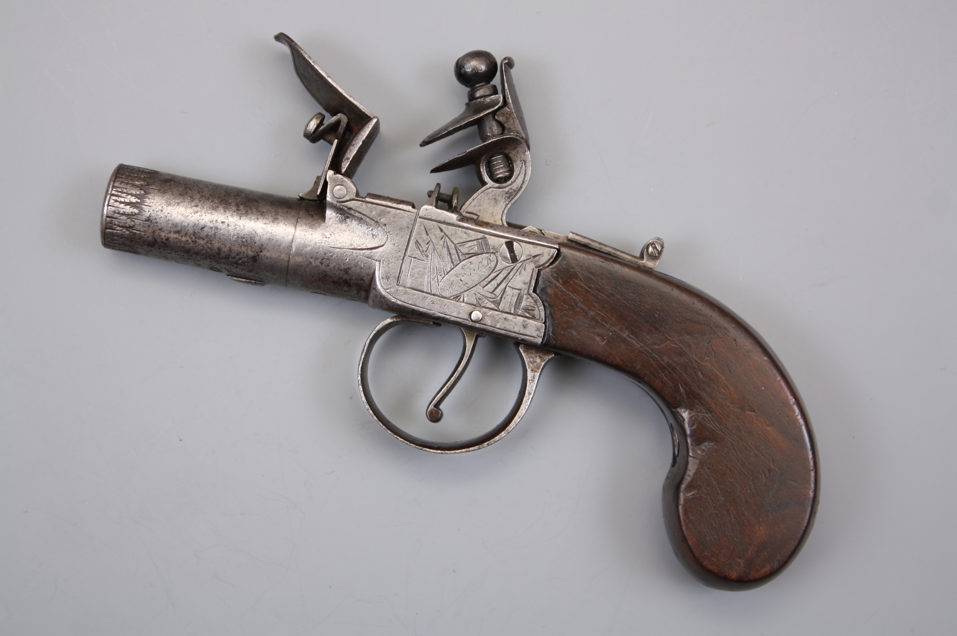 Пистолет карманный кремневый нач. 19-го века, Англия.