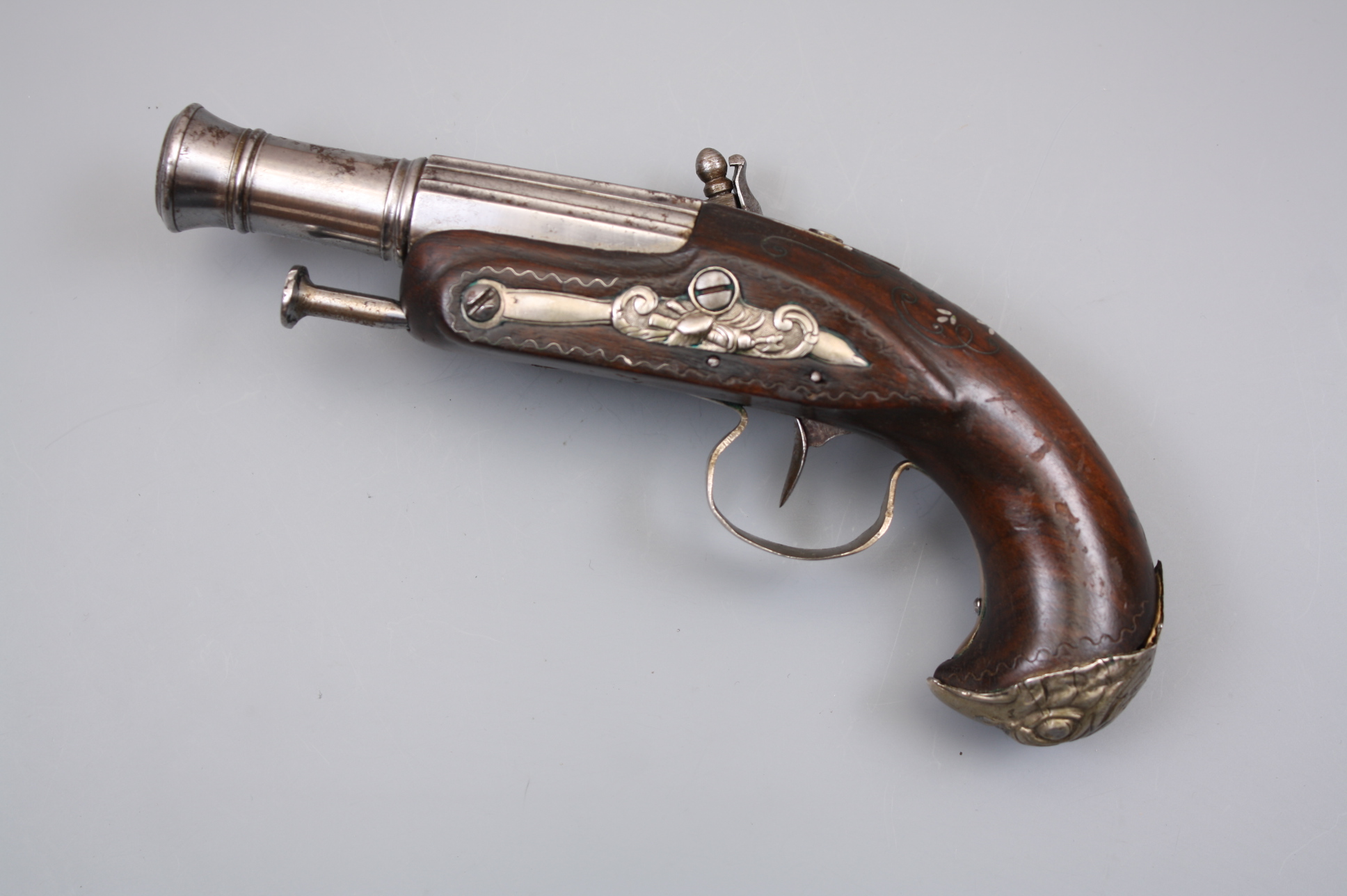 Пистолет кремневый карманный нач. 19 века, Франция.