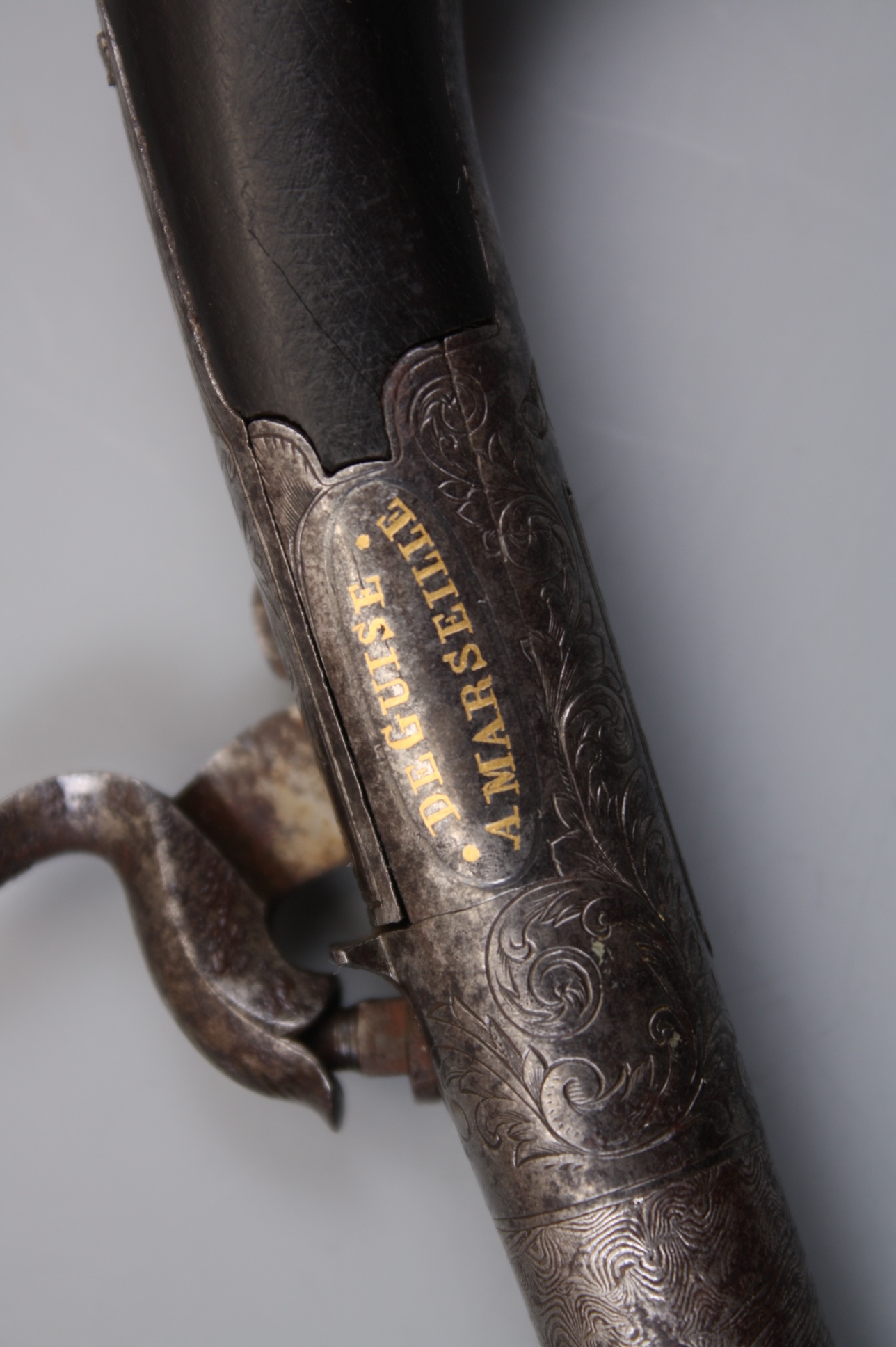 Роскошный капсюльный карманный пистолет сер. 19-го века, Франция.