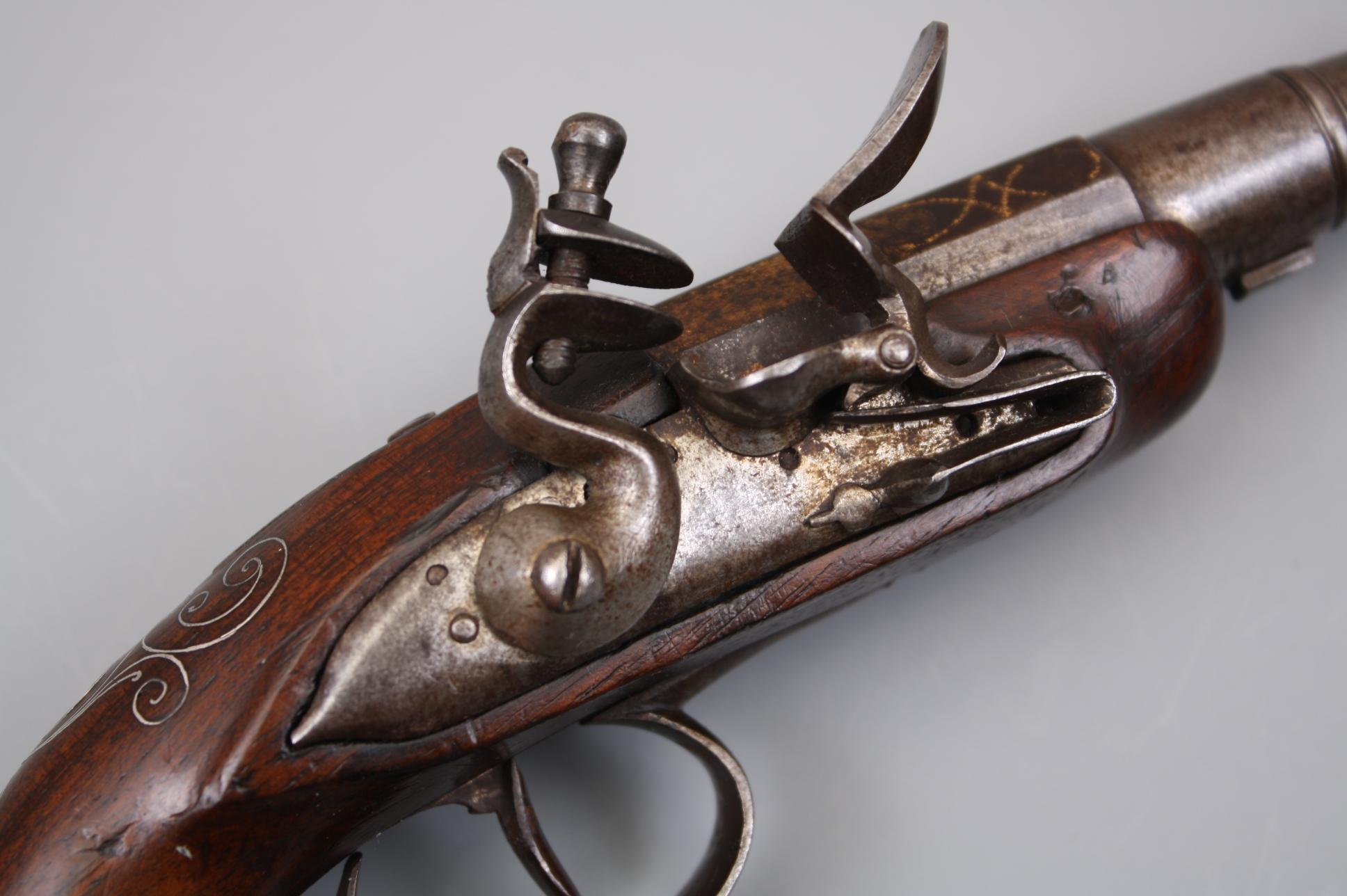 Пистолет кремневый дорожный 18-й век, Италия.
