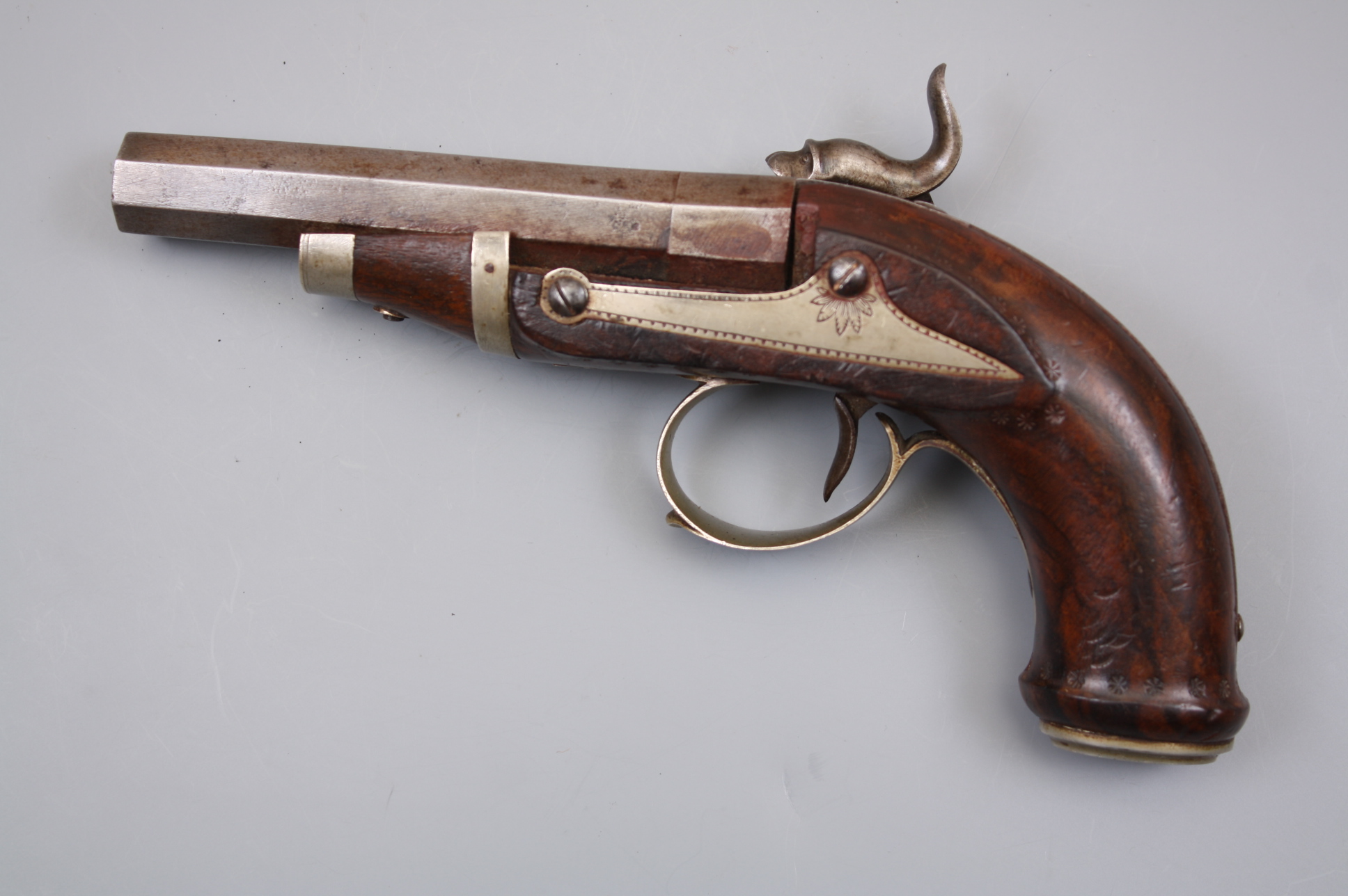 Пистолет капсюльный карманный нач. 19-го века, Европа.