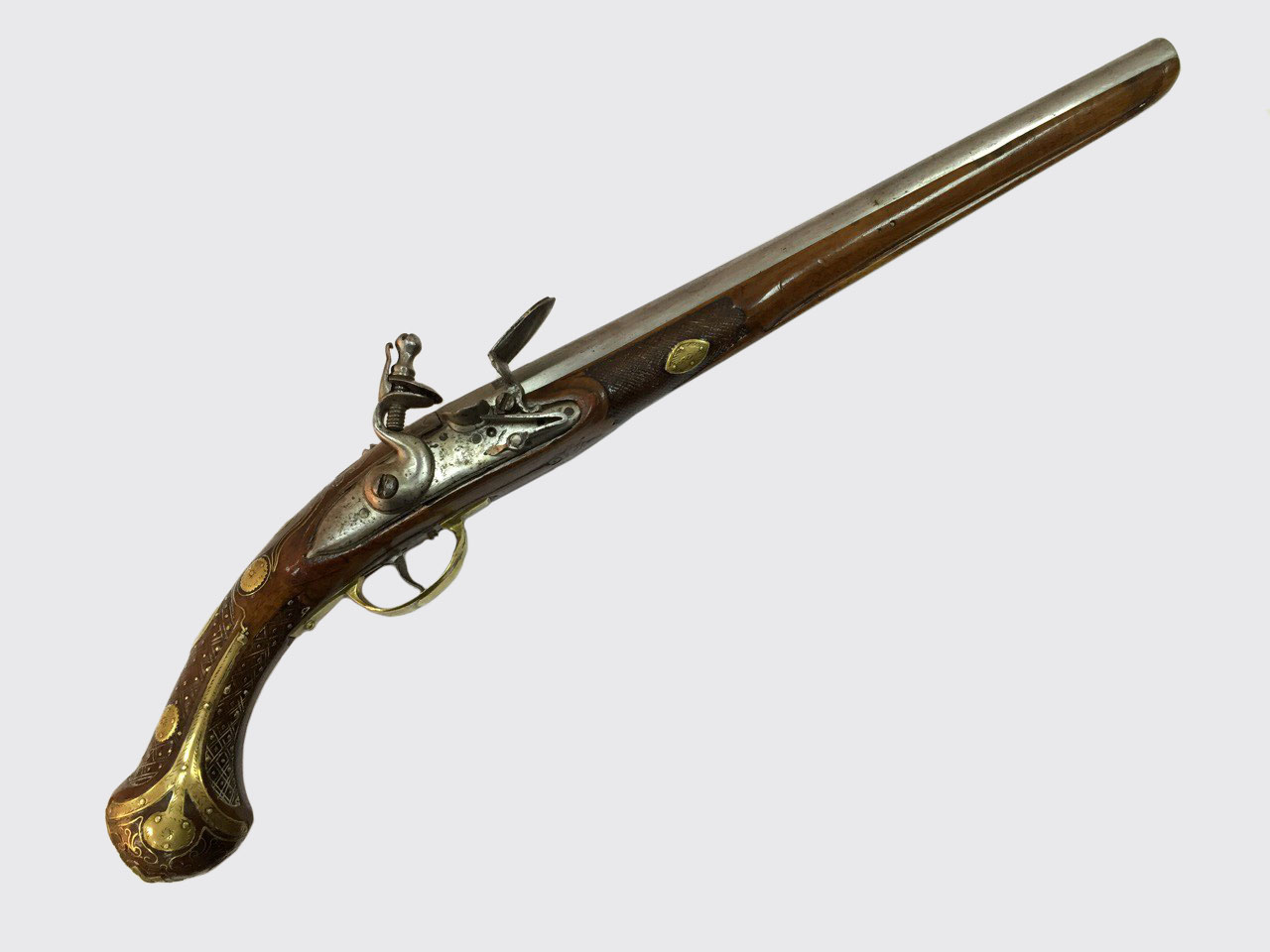 Кавалерийский офицерский кремневый пистолет начала 18 в., Франция.
