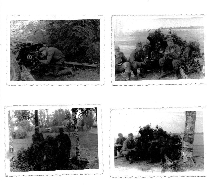 Лот фронтовых фотографий немецких артиллеристов 1941г., Германия.