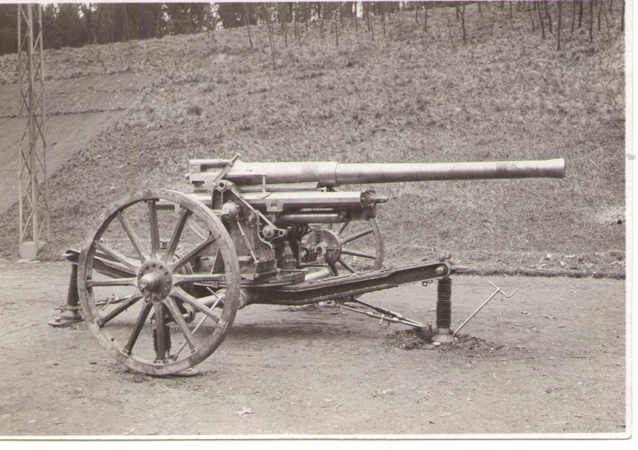 Редкое фото немецкой пушки 1940-е гг., Германия.