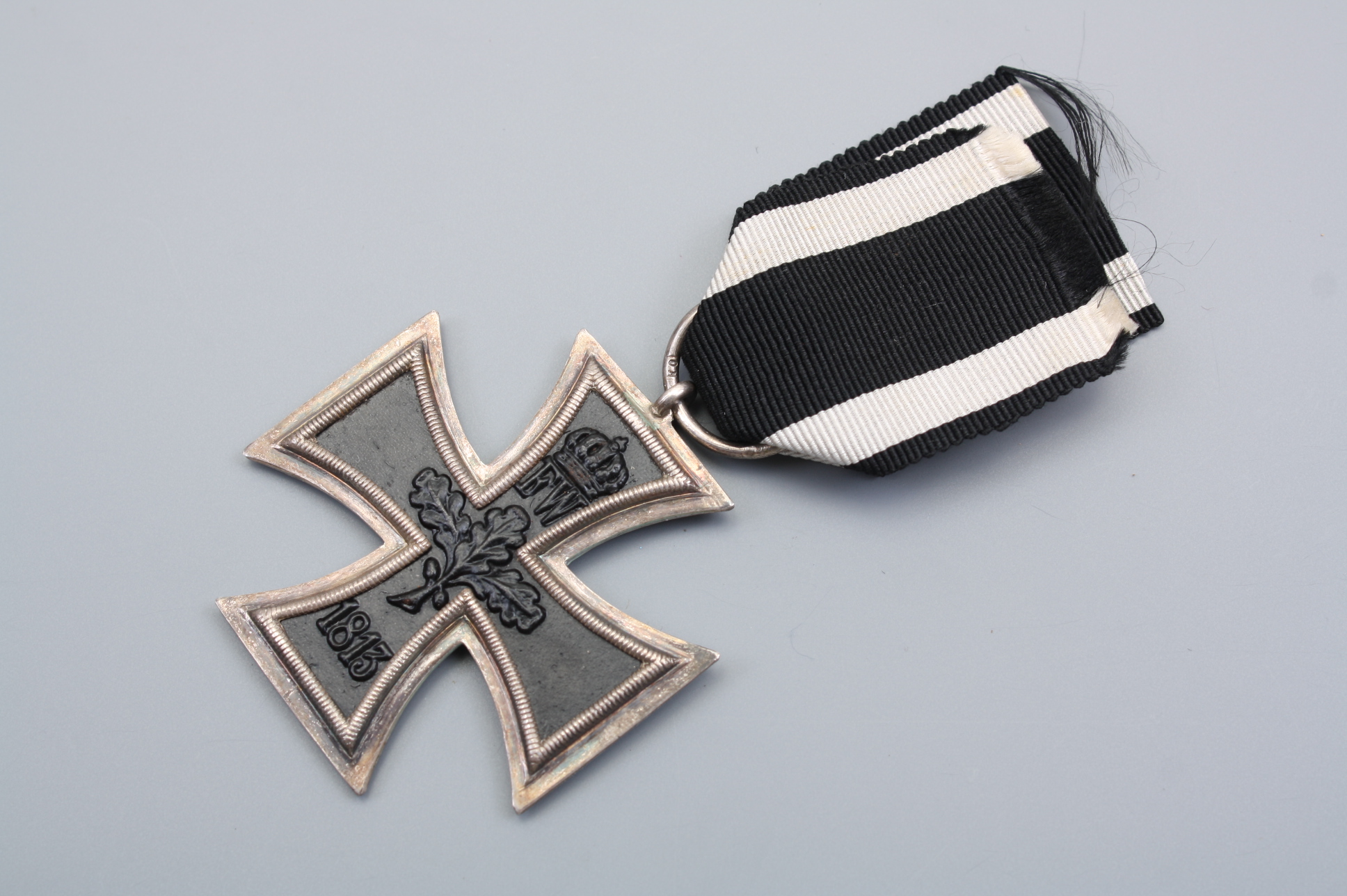 Железный крест с оригинальной лентой 2 класса на Первую Мировую войну, Германия.